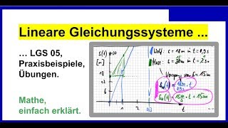 Lineare Gleichungssysteme LGS 05 Praxisbeispiele und Hausaufgabe [upl. by Yaluz]