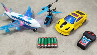 Radio Control Airplane A380 and Remote Control Racing Car Unboxing helicopter aeroplanejet [upl. by Platas108]