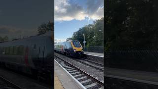 Train at Chesterfield Non stop voyager running slow following a Meridian [upl. by Enitsrik]