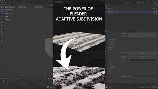 The Power Of Blender Adaptive Subdivision blender tutorial shorts blendertutorials [upl. by Felicia]