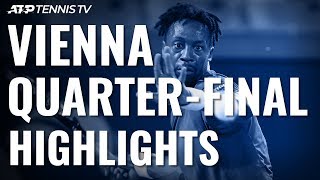 Thiem Schwartzman Berrettini amp Monfils Into SemiFinals  Vienna 2019 QuarterFinal Highlights [upl. by Mclaurin]