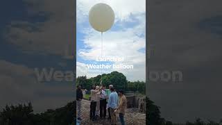 launch of GPSaided Radiosonde Weather Balloon by Deptt of Geo AMU with NRSCISRO [upl. by Reggy956]