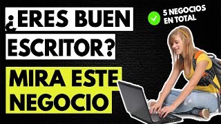 5 Ideas de Negocios para Escritores Emprendedores  Ganar Dinero Escribiendo [upl. by Notsniw]