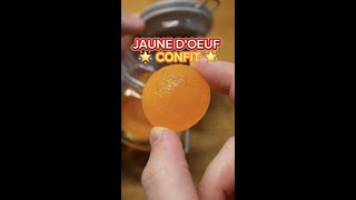 RECETTE 🥚 Jaune dœuf confit au sel 👨‍🍳 [upl. by Eceinaj339]