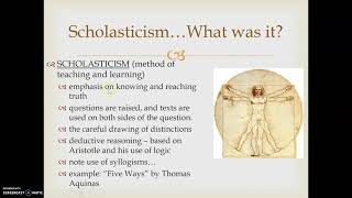 Scholasticism and Thomas Aquinas [upl. by Atinuhs]