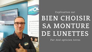 Comment choisir ses lunettes par Atol mon opticien Istres [upl. by Elisha]