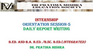 internship 5 orientation series DAILY REPORT [upl. by Bozuwa]