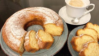 CIAMBELLONE SOFFICE AL LATTE  Ricetta facile e veloce  GIANT DONUT CAKE – Easy and fast recipe [upl. by Joanna]