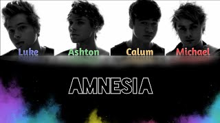 5SOS  Amnesia Color Coded Lyrics [upl. by Nottap]