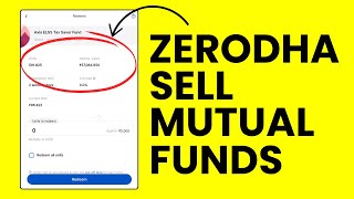 Mutual Funds Withdrawal Guide  How to Sell Mutual Funds in Zerodha Coin  Lock in amp Exit Load [upl. by Averir]