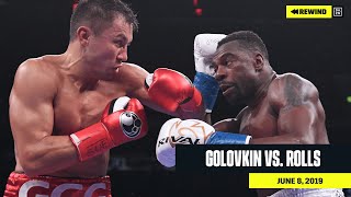 FULL FIGHT  Gennadiy quotGGGquot Golovkin vs Steve Rolls DAZN REWIND [upl. by Ardnak]