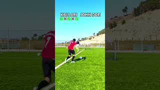 MINI GOAL DISTANCE CHALLENGE 😱⚽️ calcio football soccer footballshorts viralvideo [upl. by Tonnie97]