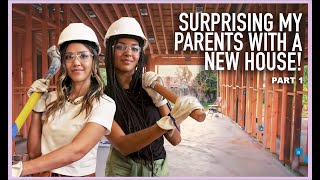 SURPRISING MY PARENTS WITH A NEW HOUSE  PART 1  JESSICA ALBA [upl. by Ihsorih749]