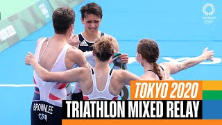 Triathlon MIXED relay 🏊🚴🏃 Tokyo Replays [upl. by Brainard224]