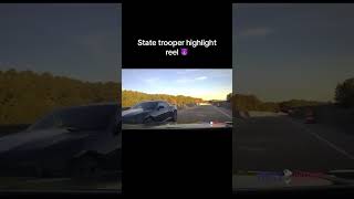 State trooper pits and suspect apprehension police pursuit policechase gsp [upl. by Ambrosia]