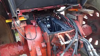 International Harvester 1586 hitch housing cover removal [upl. by Wu80]