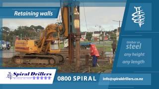 Retaining Walls and Pile Driving [upl. by Bouchard]