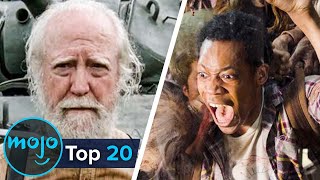 Top 20 Most Shocking Walking Dead Deaths [upl. by Matelda]