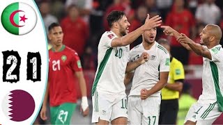 ملخص كامل مباراة الجزائر وقطر 21  نصف نهائي كأس العرب  ALGERIE  QATAR 21  جنون رؤوف خليف 🔥🔥 [upl. by Ralleigh]