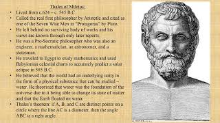 Philosophy  Thales of Miletus [upl. by Anha]