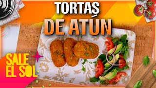 Receta tortas de de atún con la chef Ingrid Ramos y Mauricio islas  Sale el Sol [upl. by Horodko]