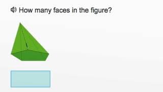 AdaptedMind Math  Counting Vertices Edges Faces Question 4 [upl. by Niliak]