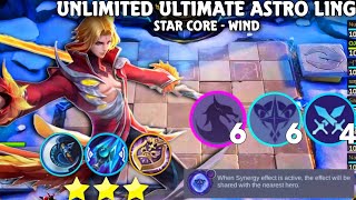 ULTIMATE ULTIMATE HYPER 3 STAR ASTRO LING  STAR CORE  WIND MLBB MAGIC CHESS S14 [upl. by Palumbo]