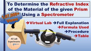 Refractive Index of Prism  Full Experiment amp Practical File [upl. by Asim278]