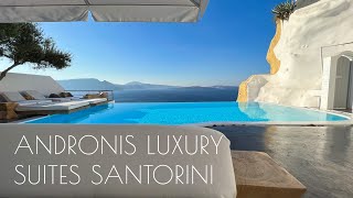 ANDRONIS LUXURY SUITES SANTORINI  A luxurious sanctuary in Oia  Full Tour [upl. by Jessalyn]