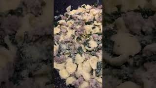 Classic Italian Pasta Dish Orecchiette with Sausage amp Kale shorts recipe easyrecipe [upl. by Erimahs]