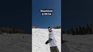 Snowboarding Steamboat snowboard snowboarding steamboat snow winter wintersport [upl. by Esten]