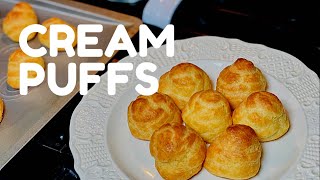 Easy Homemade Cream Puffs Recipe [upl. by Samohtnhoj373]