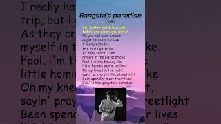 Coolio  Gangstas Paradise Lyrics shorts [upl. by Iclek]