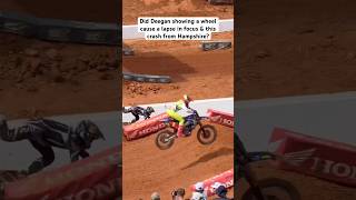 Did Deegan Cause This Crash supermotocross motocross supercross crash fail deegan iphone [upl. by Giles]