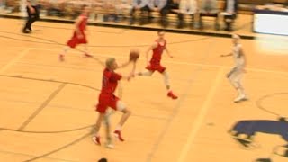 Game Winning Near Full Court Buzzer Beater Shot High SchoolWatertown vs Slinger 21916 [upl. by Guidotti]