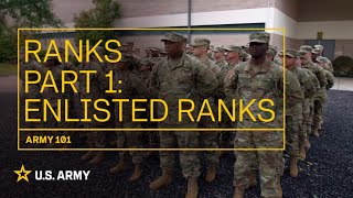 Army 101 Ranks  Enlisted Ranks  US Army [upl. by Quar2]