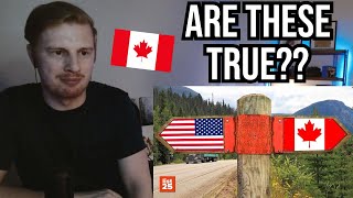 25 FUNNY Differences Between Canadians and Americans BRITISH REACTION [upl. by Aihpledalihp676]