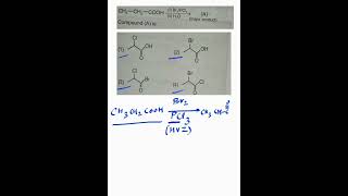 Hell volhard zelinsky Reaction organicchemistry jeemainchemistry [upl. by Llehcram]