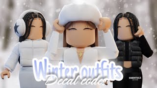 Winter Roblox Outfits CODES  LINKS❄️⛄️ [upl. by Osyth]