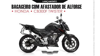 Bagageiro com afastador de alforge para CB300F Twister [upl. by Kissner]