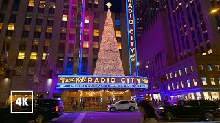 New York Christmas is coming  Manhattan Walking Tour 4k [upl. by Bobbette]