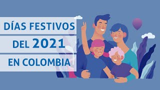 Días festivos del 2021 en Colombia [upl. by Nurav]