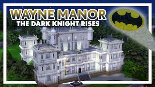 Wayne Manor amp BATCAVE  The Dark Knight Rises  Sims 4 Build Batcave with CC [upl. by Anoblav]