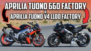 Aprilia Tuono V4 1100 Factory and Tuono 660 Factory  Cycle News [upl. by Sidnac]