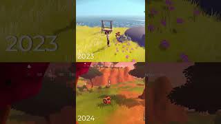 heres a comparison to remind us how far weve come 💪 indiegame gamedev survival zelda [upl. by Esirehc]