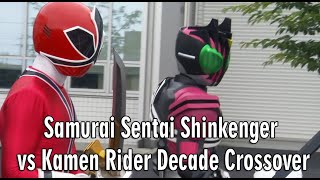 Samurai Sentai Shinkenger vs Kamen Rider Decade Crossover Review [upl. by Meraree]