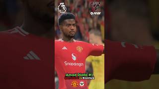 AMAD DIALLO SCORES Manchester United vs Brentford [upl. by Tubb]