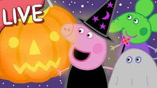 Peppa Pig Full Episodes 🔴 LIVE Spooky Halloween Episodes STREAMING NOW 🎃 Kids Videos 💕 [upl. by Cima]