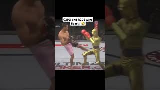 Star Wars Fights c3po starwars haha funny lol robot fighting ufc miketyson jakepaul r2d2 [upl. by Mordy940]