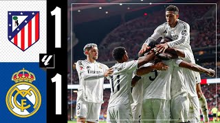 HIGHLIGHTS  Atlético 11 Real Madrid  LaLiga 202425 [upl. by Alamak]